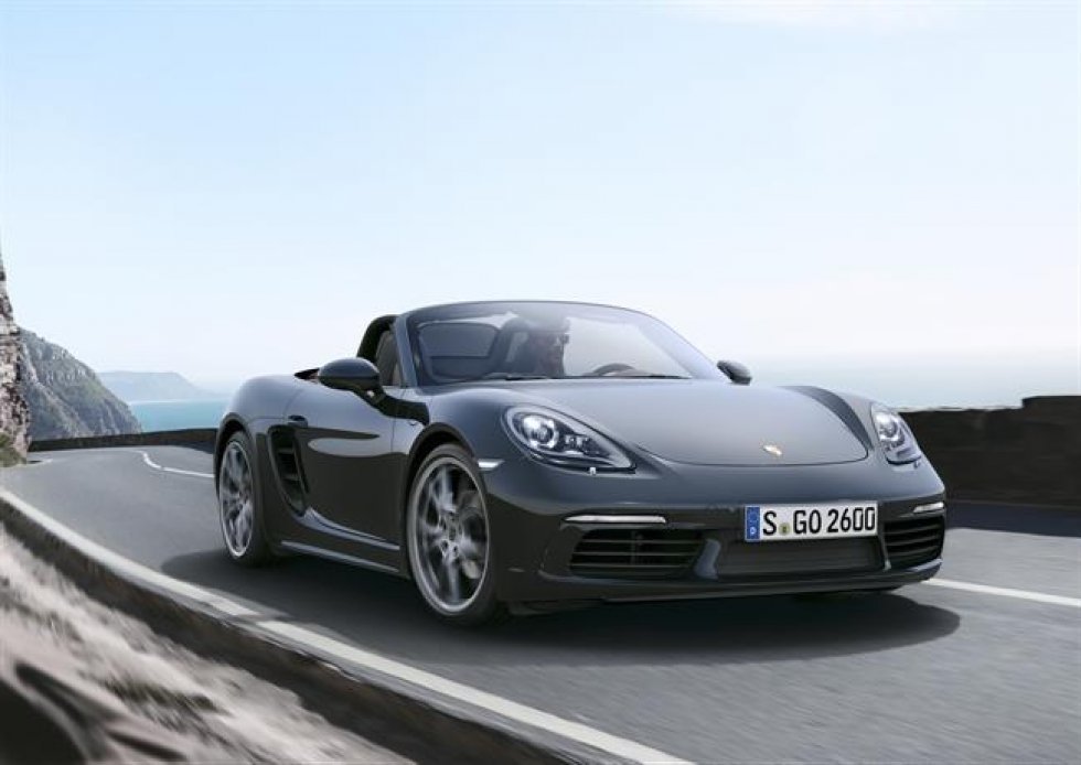 De nye centermotor-roadstermodeller med firecylindrede motorer: Porsche 718 Boxster