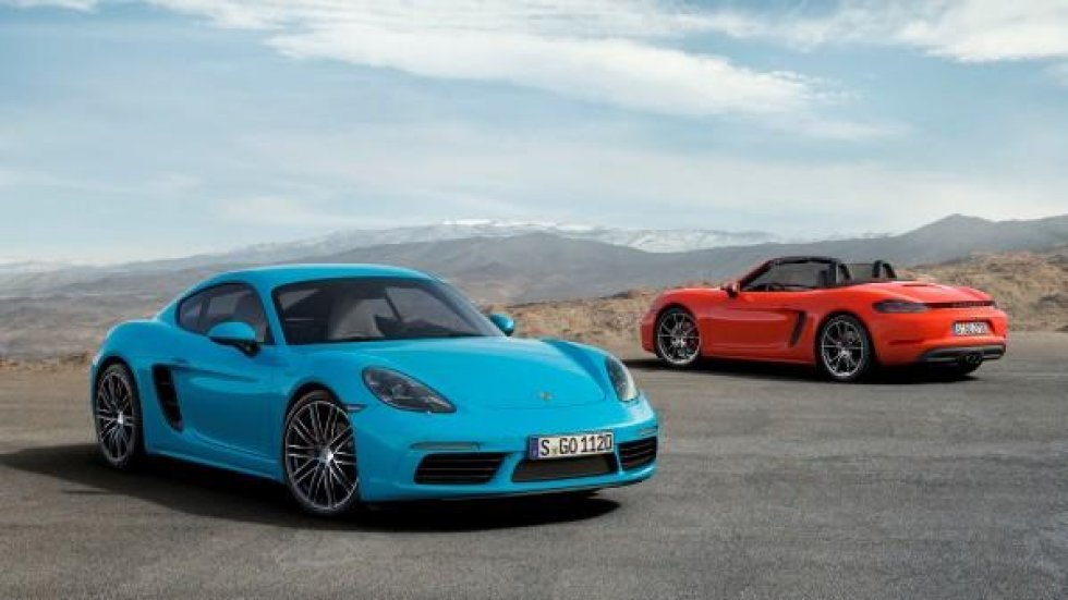 Firecylindret turbomotor for mere power i sving  den nye Porsche 718 Cayman 